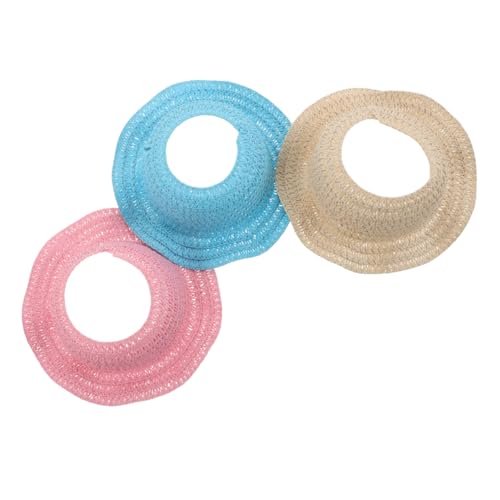 LRXIYODE 3 Stück Teiliges Miniatur Handgewebte Strohhüte mit Breiter Krempe für Puppen Leichte Atmungsaktive Sonnenhüte für DIY Kostüm und Puppenkleidung Vielseitiges Zubehör LRXIYODE 3 Stück Teiliges Miniatur Handgewebte Strohhüte mit Breiter Krempe für Puppen Leichte Atmungsaktive Sonnenhüte für DIY Kostüm und Puppenkleidung Vielseitiges Zubehör von LRXIYODE