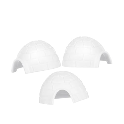 LRXIYODE 3 Stück Teiliges Miniatureis Haus Figuren Realistische Sandtisch Dekoration Detailgetreue Miniaturfiguren für Puppenhäuser und Landschaften Vielseitige pädagogische von LRXIYODE