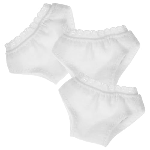 LRXIYODE 3 Stück Teiliges Puppenunterwäsche Atmungsaktivem Wiederverwendbare Mini doll Panties mit Komfortablem Design Passend für Barbie Modedoll als Puppenzubehör LRXIYODE 3 Stück Teiliges Puppenunterwäsche Atmungsaktivem Wiederverwendbare Mini doll Panties mit Komfortablem Design Passend für Barbie Modedoll als Puppenzubehör von LRXIYODE