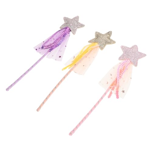 LRXIYODE 3 Stück Teiliges Zauberstab Sternförmiges Design Leicht Tragbar Kreativer Halloween Fee Zauberstab Für Mädchen Party Festival Zubehör LRXIYODE 3 Stück Teiliges Zauberstab Sternförmiges Design Leicht Tragbar Kreativer Halloween Fee Zauberstab Für Mädchen Party Festival Zubehör von LRXIYODE