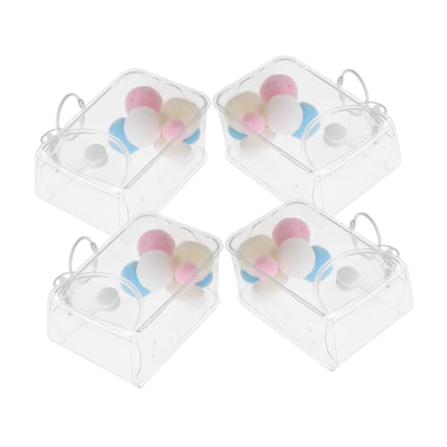 LRXIYODE 3 Stück Transparente Tragetaschen für Mini Figuren PVC Sammler Display Flexibler Figurenschutz Leichte Umhängetasche für Tragbare Sammelobjekte von LRXIYODE