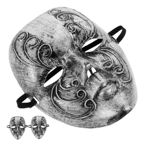 LRXIYODE 3 Stück Venezianische Vintage Maske Silber für Halloween Karneval Maskenball Kostüm Ball mit Leichtem Ergonomischem Design und Retro Stil für Damen und Herren LRXIYODE 3 Stück Venezianische Vintage Maske Silber für Halloween Karneval Maskenball Kostüm Ball mit Leichtem Ergonomischem Design und Retro Stil für Damen und Herren von LRXIYODE