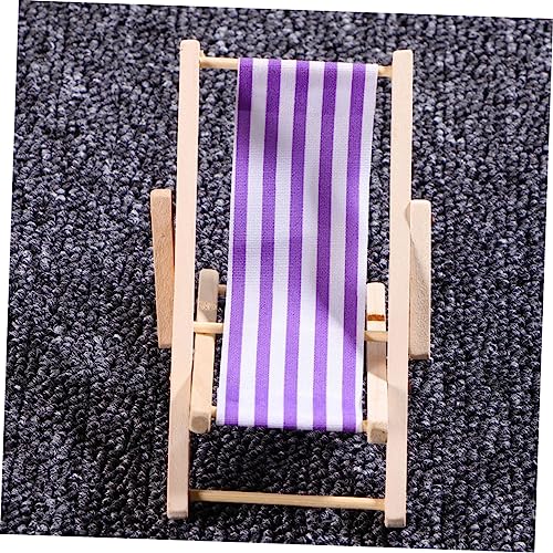 LRXIYODE 3 Teiliges Miniatur Strandstuhl aus Holz und Faltbarer Puppenhaus Liegestuhl mit Tisch Gestreifte Dekoration für Puppenhäuser LRXIYODE 3 Teiliges Miniatur Strandstuhl aus Holz und Faltbarer Puppenhaus Liegestuhl mit Tisch Gestreifte Dekoration für Puppenhäuser von LRXIYODE