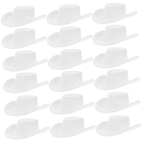 LRXIYODE 30 Stück Mini-Cowboyhut zarte Miniaturhüte Puppe kleine hüte selber Machen Cowboyhüte kinderspielzeuge weinachtsmützen austauschbare Mini-Hüte dekorative Minihüte Plastik Weiß LRXIYODE 30 Stück Mini-Cowboyhut zarte Miniaturhüte Puppe kleine hüte selber Machen Cowboyhüte kinderspielzeuge weinachtsmützen austauschbare Mini-Hüte dekorative Minihüte Plastik Weiß von LRXIYODE