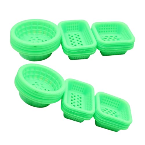 LRXIYODE 30 Stück Miniatur-Lebensmittel- und Spielzeugkorb Bausatz Kleiner Wäschekorb Körbe Weiden kinderkorb Miniatures Mini-Aufbewahrungskorb-Modell lustige Korbdekoration Abs Green LRXIYODE 30 Stück Miniatur-Lebensmittel- und Spielzeugkorb Bausatz Kleiner Wäschekorb Körbe Weiden kinderkorb Miniatures Mini-Aufbewahrungskorb-Modell lustige Korbdekoration Abs Green von LRXIYODE