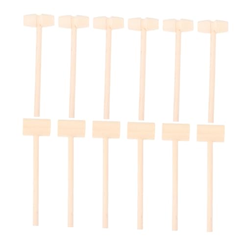 LRXIYODE 30 Stück Teiliges Mini Holzhammer für Kleines Holzspielzeug mit Glatten Kanten Fördert Rhythmusgefühl und Sichere Handhabung Nachhaltiges Holz für Eltern Junge Mädchen Aktivitäten von LRXIYODE