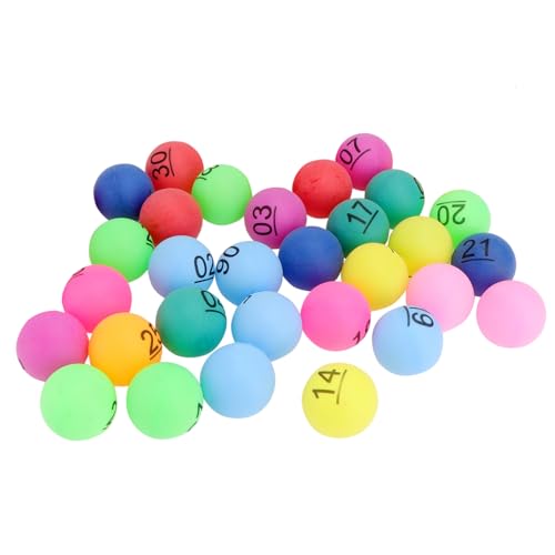 LRXIYODE 30 Stück Teiliges Nummerierte Lotteriekugeln Raffle Drawing Balls Langlebige Leichte Spielbälle mit Klarer Nummerierung für Tombola Gewinnspiele Bingo und Partyspaß LRXIYODE 30 Stück Teiliges Nummerierte Lotteriekugeln Raffle Drawing Balls Langlebige Leichte Spielbälle mit Klarer Nummerierung für Tombola Gewinnspiele Bingo und Partyspaß von LRXIYODE