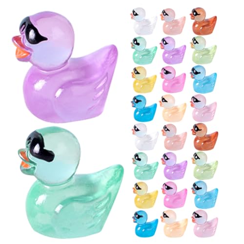 LRXIYODE 36 Stück Miniaturente Deko Leuchtende Resin Duck Figuren für Miniaturgärten Puppenhäuser und Kreative Dekorationen in Farben LRXIYODE 36 Stück Miniaturente Deko Leuchtende Resin Duck Figuren für Miniaturgärten Puppenhäuser und Kreative Dekorationen in Farben von LRXIYODE