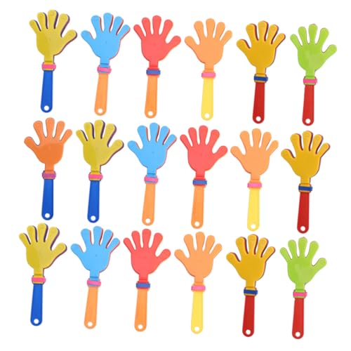 LRXIYODE 36 Stück Teiliges Handklatschen Sicherem Kunststoff Bunte Party krachmacher Geräuschvolle Spielzeuge für Partyspaß Kleine Handklatscher ohne Motiv Zufällige Farben Zufällige Farbe von LRXIYODE