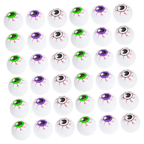 LRXIYODE 36 Teiliges Halloween Deko mit Farbigen Hohlen und Elastischen Augäpfeln Gruselige Bouncy Eyeball Spielzeuge für Halloween Partydeko Drinnen Horror Requisiten und LRXIYODE 36 Teiliges Halloween Deko mit Farbigen Hohlen und Elastischen Augäpfeln Gruselige Bouncy Eyeball Spielzeuge für Halloween Partydeko Drinnen Horror Requisiten und von LRXIYODE
