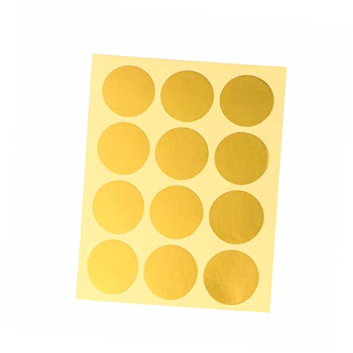 LRXIYODE 360 Stück Aufkleber aus Goldfolienpapier klebesticker Stickers Aufkleber dekorative Sticker Bread Packaging Stickers modische Aufkleber kreativer siegelaufkleber Golden von LRXIYODE