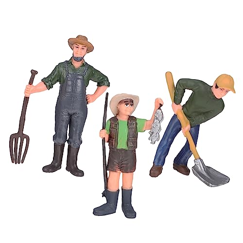 LRXIYODE 3Stücke Realistische Landarbeiter Figuren Lebensechte Mini Menschen für Puppenhaus Umweltfreundliches für Lernspielzeug und Modell Szenen Dekoration LRXIYODE 3Stücke Realistische Landarbeiter Figuren Lebensechte Mini Menschen für Puppenhaus Umweltfreundliches für Lernspielzeug und Modell Szenen Dekoration von LRXIYODE