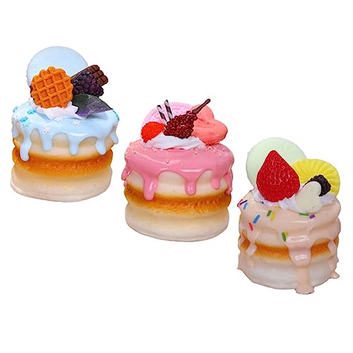 LRXIYODE 3Stücke Teiliges Gefälschte Kuchenmodelle Lebensechte Deko Kreationen für Bäckerei Hochzeit und Festlichkeiten Mixed Color Kunstkuchen für Stilvolle Präsentationen LRXIYODE 3Stücke Teiliges Gefälschte Kuchenmodelle Lebensechte Deko Kreationen für Bäckerei Hochzeit und Festlichkeiten Mixed Color Kunstkuchen für Stilvolle Präsentationen von LRXIYODE