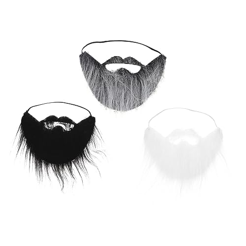LRXIYODE 3Stücke Teiliges Gefälschter für Halloween Cosplay Fasching Realistischer Schnurrbart Hautfreundlichem für Kostümpartys Kinderkunsthandwerk LRXIYODE 3Stücke Teiliges Gefälschter für Halloween Cosplay Fasching Realistischer Schnurrbart Hautfreundlichem für Kostümpartys Kinderkunsthandwerk von LRXIYODE