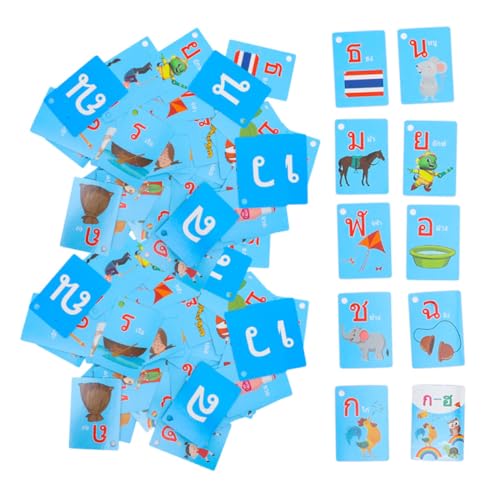 LRXIYODE 4 Boxen Thailändische Sprachlernkarte Kinderwörter Flash -Karten Karte Früherziehungsgerät Karteikarten Zum Lernen Zweisprachige Karteikarten Tragbare Flash-Karten Papier LRXIYODE 4 Boxen Thailändische Sprachlernkarte Kinderwörter Flash -Karten Karte Früherziehungsgerät Karteikarten Zum Lernen Zweisprachige Karteikarten Tragbare Flash-Karten Papier von LRXIYODE