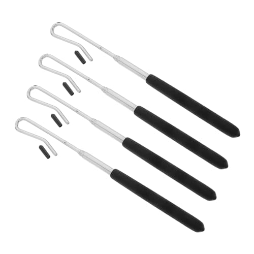 LRXIYODE 4 Metall Handpuppen Stäbe mit Kunststoffschutz Verstellbare Steuerungsstäbe für Nahtlose Puppensteuerung Vielseitig Einsetzbar für Handpuppen Zubehör zur Verbesserung der von LRXIYODE