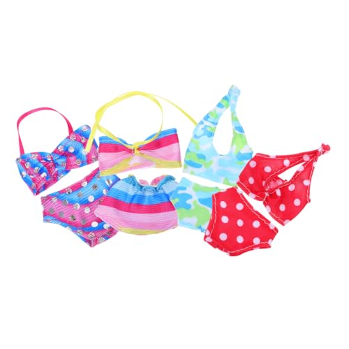 LRXIYODE 4 Sätze Teiliges Puppen Bikini für Sommermode und Accessoires für für Urlaubsfotos und Kreatives von LRXIYODE