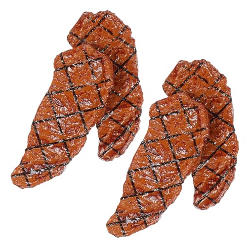 LRXIYODE 4 Stck. Teiliges Mini Steak Kunststoff Deko Fleischmodell Realistisch Gekocht Lebensechte Nachbildung für Kinderküche Grillrestaurant Grill Zubehör LRXIYODE 4 Stck. Teiliges Mini Steak Kunststoff Deko Fleischmodell Realistisch Gekocht Lebensechte Nachbildung für Kinderküche Grillrestaurant Grill Zubehör von LRXIYODE