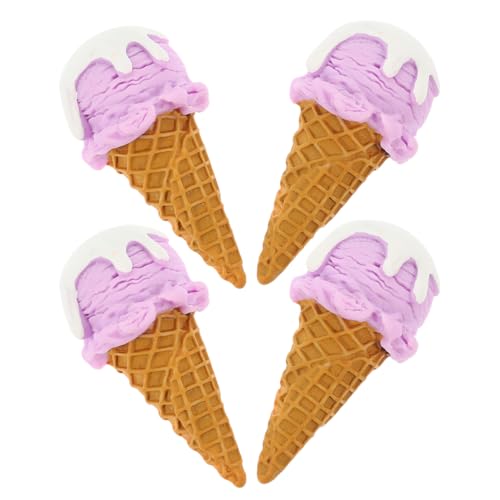 LRXIYODE 4 Stück Eiscreme Modell Künstliche Dessert Dekoration Gefälschte Eiscreme Requisite Dessert Display Gefälschte Eiscreme Eiscreme Verzierungen Simulations Dessert Modell von LRXIYODE