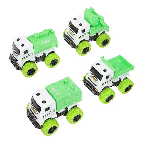 LRXIYODE 4 Stück Friction Powered Müllwagen Set für Teiliges Modell für Jungen und Mädchen Fördert Kreativität und Soziale Fähigkeiten für Kleine Hände LRXIYODE 4 Stück Friction Powered Müllwagen Set für Teiliges Modell für Jungen und Mädchen Fördert Kreativität und Soziale Fähigkeiten für Kleine Hände von LRXIYODE