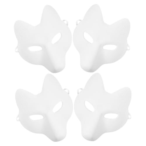 LRXIYODE 4 Stück Fuchsmaskenkostüm Faux-fuchs-maske Cosplay-fuchsmaske Tiermasken Für Fuchsmasken Selber Machen Tiermasken Basteln Halloween Kostümmaske Tierische Maske Weiß Pu LRXIYODE 4 Stück Fuchsmaskenkostüm Faux-fuchs-maske Cosplay-fuchsmaske Tiermasken Für Fuchsmasken Selber Machen Tiermasken Basteln Halloween Kostümmaske Tierische Maske Weiß Pu von LRXIYODE