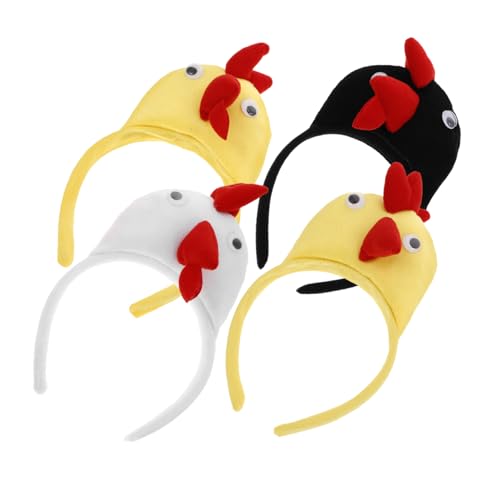 LRXIYODE 4 Stück Halloween-tier-stirnbänder Dein Erwachsene Hähnchen-cosplay-hut Stirnband Halloween-hühnerhut Hühnerhaar-accessoires Küken Liebhaber Kleid Kostüm Hey Für Party Stoff LRXIYODE 4 Stück Halloween-tier-stirnbänder Dein Erwachsene Hähnchen-cosplay-hut Stirnband Halloween-hühnerhut Hühnerhaar-accessoires Küken Liebhaber Kleid Kostüm Hey Für Party Stoff von LRXIYODE