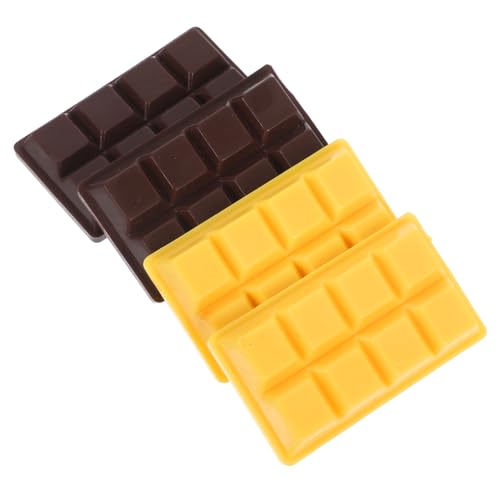 LRXIYODE 4 Stück Künstliche Schokoladen Dekorationen aus Resin Realistische Schokoladenmodelle für Puppenhäuser und Tischdekoration Langlebig und Farbenfroh für Kreative Bastelprojekte LRXIYODE 4 Stück Künstliche Schokoladen Dekorationen aus Resin Realistische Schokoladenmodelle für Puppenhäuser und Tischdekoration Langlebig und Farbenfroh für Kreative Bastelprojekte von LRXIYODE