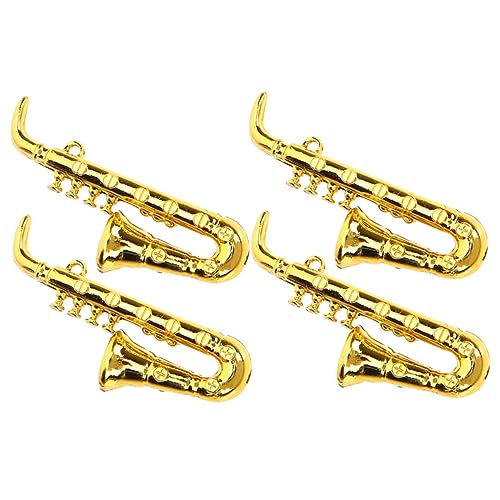 LRXIYODE 4 Stück Miniatur-Musikinstrumente Kind Miniaturen Musikalisches Miniaturinstrument Simulation Saxophon Miniatur musikinstrumente Dekoration Mini-Saxophon-Modell Plastik Golden LRXIYODE 4 Stück Miniatur-Musikinstrumente Kind Miniaturen Musikalisches Miniaturinstrument Simulation Saxophon Miniatur musikinstrumente Dekoration Mini-Saxophon-Modell Plastik Golden von LRXIYODE