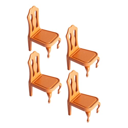 LRXIYODE 4 Stück Miniaturmöbel Mini-hausversorgung Landschaftsgestaltung Miniaturspielzeug Zarte Mini-hausdekoration Mini-Stuhl Dekorative Mini-hausdekoration Zartes Miniaturspielzeug Pp von LRXIYODE