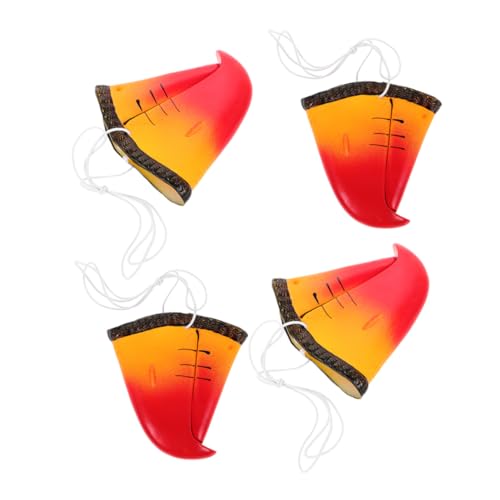 LRXIYODE 4 Stück Papagei Nasenmaske Realistische Toucan Schnabelmaske für Halloween Cosplay und Partys Weiche und Bequeme Tierkostüm Requisite für Gruppenaktivitäten LRXIYODE 4 Stück Papagei Nasenmaske Realistische Toucan Schnabelmaske für Halloween Cosplay und Partys Weiche und Bequeme Tierkostüm Requisite für Gruppenaktivitäten von LRXIYODE