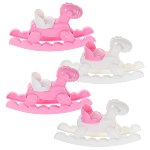 LRXIYODE 4 Stück Puppenhaus-Trojaner Figur schrullig holzspielzeug schaukelpferd deko Rustikale Schaukelpferd Modell Miniaturmodell Mini-Hausbedarf Modell für Puppenhausmöbel Abs Weiß LRXIYODE 4 Stück Puppenhaus-Trojaner Figur schrullig holzspielzeug schaukelpferd deko Rustikale Schaukelpferd Modell Miniaturmodell Mini-Hausbedarf Modell für Puppenhausmöbel Abs Weiß von LRXIYODE