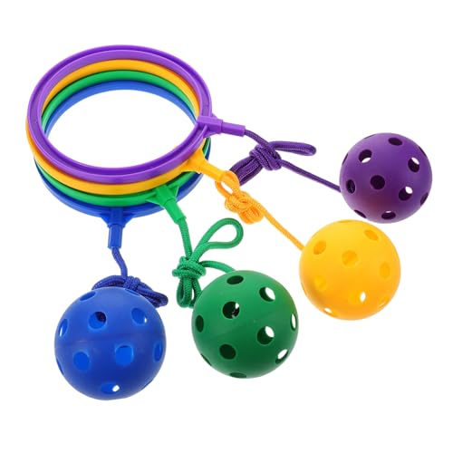 LRXIYODE 4 Stück Springringe Spielzeug Kinder Knöchel Spielzeug Knöchel Überspringen Springseile Knöchel Überspringen Bälle Für Kinder Teenager Erwachsene Outdoor-koordinationsaktivität von LRXIYODE