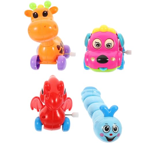 LRXIYODE 4 Stück Teiliges Aufziehspielzeug für Bunte Cartoon Tierchen Dinosaurier Hund Giraffe aus Sicherem Material für Geburtstage und Feste Zufällige Farbe Zufällige Farbe LRXIYODE 4 Stück Teiliges Aufziehspielzeug für Bunte Cartoon Tierchen Dinosaurier Hund Giraffe aus Sicherem Material für Geburtstage und Feste Zufällige Farbe Zufällige Farbe von LRXIYODE