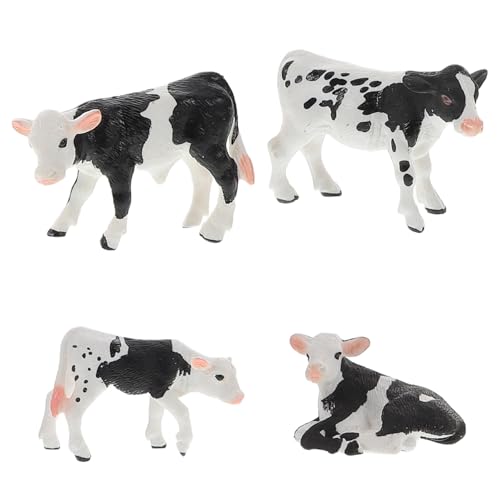 LRXIYODE 4 Stück Teiliges Bauernhof Realistische Kuh und Kalb Figuren Lernspielzeug für Kognitive Entwicklung und Vielseitige Dekoration LRXIYODE 4 Stück Teiliges Bauernhof Realistische Kuh und Kalb Figuren Lernspielzeug für Kognitive Entwicklung und Vielseitige Dekoration von LRXIYODE
