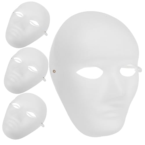 LRXIYODE 4 Stück Teiliges DIY Masken aus Umweltfreundlichem Papiermischung für Halloween Bemalbare Blanke Masken für Kostümpartys und Aufführungen für Kreative Projekte LRXIYODE 4 Stück Teiliges DIY Masken aus Umweltfreundlichem Papiermischung für Halloween Bemalbare Blanke Masken für Kostümpartys und Aufführungen für Kreative Projekte von LRXIYODE