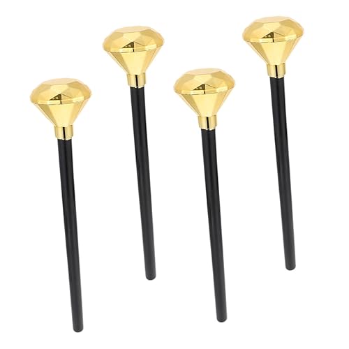 LRXIYODE 4 Stück Teiliges Diamant Zauberstab Halloween Kostüm Zubehör Cosplay Requisite für Geburtstag Party Bühne von LRXIYODE