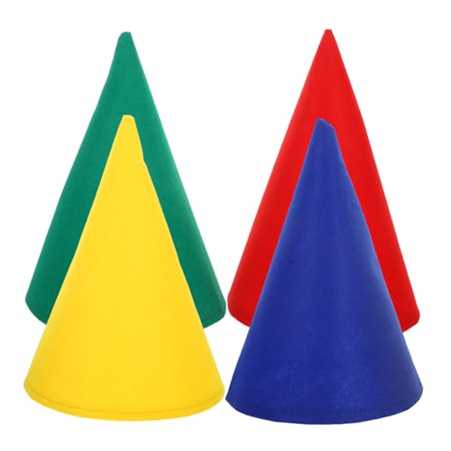 LRXIYODE 4 Stück Teiliges Filz Zwergenhüte in Rot Gelb Grün Blau Weiche Konische Partyhüte für Halloween Weihnachten und Geburtstagsfeiern Lustige Cosplay Accessoires für Erwachsene LRXIYODE 4 Stück Teiliges Filz Zwergenhüte in Rot Gelb Grün Blau Weiche Konische Partyhüte für Halloween Weihnachten und Geburtstagsfeiern Lustige Cosplay Accessoires für Erwachsene von LRXIYODE