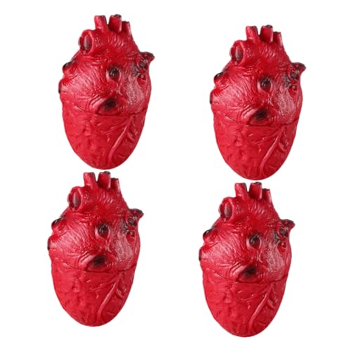 LRXIYODE 4 Stück Teiliges Halloween Blutiges Herz Dekoration Realistische Menschliche Organ Simulation Gruselige Party Requisiten für Innen und Außenbereich Wiederverwendbare Horror Deko LRXIYODE 4 Stück Teiliges Halloween Blutiges Herz Dekoration Realistische Menschliche Organ Simulation Gruselige Party Requisiten für Innen und Außenbereich Wiederverwendbare Horror Deko von LRXIYODE