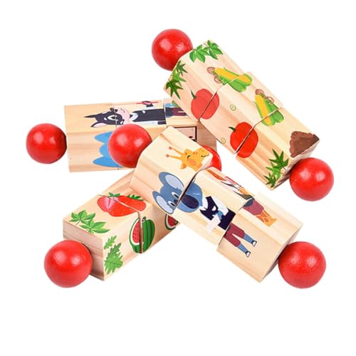 LRXIYODE 4 Stück Teiliges Holz Tierpuzzle Drehbare Jigsaw Lernspielzeuge Pädagogisches Matching für Kleinkinder Farbenfrohe Bauklötze Kognitiven Fähigkeiten LRXIYODE 4 Stück Teiliges Holz Tierpuzzle Drehbare Jigsaw Lernspielzeuge Pädagogisches Matching für Kleinkinder Farbenfrohe Bauklötze Kognitiven Fähigkeiten von LRXIYODE