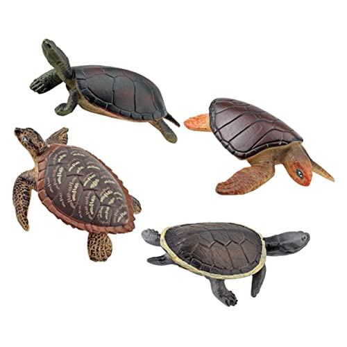 LRXIYODE 4 Stück Teiliges Lebensechte Schildkröten Modellspielzeuge aus Kunststoff Realistische Kleine Landschildkröten Figuren Pädagogisches Tiermodell für Kindergeburtstag und LRXIYODE 4 Stück Teiliges Lebensechte Schildkröten Modellspielzeuge aus Kunststoff Realistische Kleine Landschildkröten Figuren Pädagogisches Tiermodell für Kindergeburtstag und von LRXIYODE