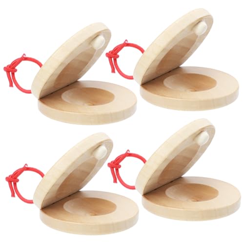 LRXIYODE 4 Stück Teiliges Lerninstrument Holz Kastagnetten für Vorschulkinder Kreative Percussion Spielzeuge Rhythmus und Musikalität LRXIYODE 4 Stück Teiliges Lerninstrument Holz Kastagnetten für Vorschulkinder Kreative Percussion Spielzeuge Rhythmus und Musikalität von LRXIYODE