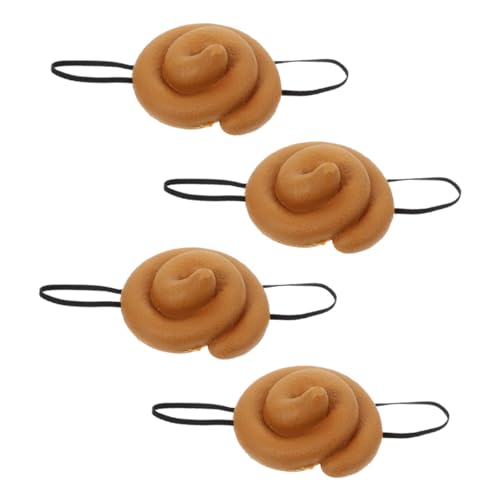 LRXIYODE 4 Stück Teiliges Lustige Poop Hüte Party Kopfbedeckung Kostüm Requisiten für Erwachsene und Einzigartige Spiel Spaß Accessoires für Karneval und Fasching von LRXIYODE