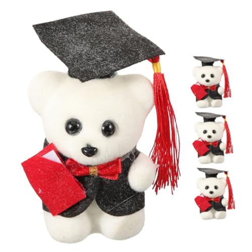 LRXIYODE 4 Stück Teiliges Mini Graduation Bär aus Langlebigem Plüsch Weiches Stofftier Süßes für Abschlussfeier Dekoratives DIY Accessoire für Zuhause und Schlafzimmer LRXIYODE 4 Stück Teiliges Mini Graduation Bär aus Langlebigem Plüsch Weiches Stofftier Süßes für Abschlussfeier Dekoratives DIY Accessoire für Zuhause und Schlafzimmer von LRXIYODE