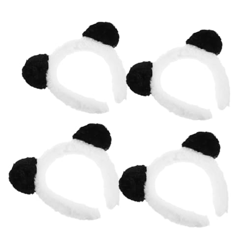 LRXIYODE 4 Stück Teiliges Panda Ohren Haarband Weiches Stirnband mit Cartoon Tierohren Vielseitig für Kostümpartys Cosplay Karneval Halloween Events Komfortabel für Mädchen und Themenfeiern LRXIYODE 4 Stück Teiliges Panda Ohren Haarband Weiches Stirnband mit Cartoon Tierohren Vielseitig für Kostümpartys Cosplay Karneval Halloween Events Komfortabel für Mädchen und Themenfeiern von LRXIYODE