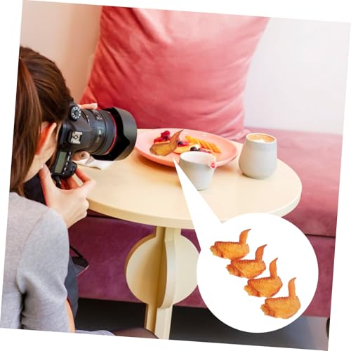 LRXIYODE 4 Stück Teiliges Realistische Hähnchenflügel Attrappe aus Robustem Detailgetreues Fake Food Modell für Dekoration Schaufenster Küchen Ladenlayout Vielseitige Deko und Lernzwecke LRXIYODE 4 Stück Teiliges Realistische Hähnchenflügel Attrappe aus Robustem Detailgetreues Fake Food Modell für Dekoration Schaufenster Küchen Ladenlayout Vielseitige Deko und Lernzwecke von LRXIYODE