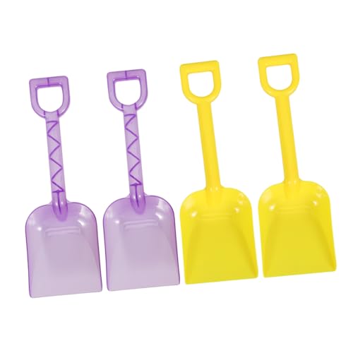 LRXIYODE 4 Stück Teiliges Sandspielzeug Bunte Plastikschaufeln für Kleine Strandspaten Robustes Outdoor für Strand und Sandkasten Leicht und Langlebig für Jungen und Mädchen von LRXIYODE