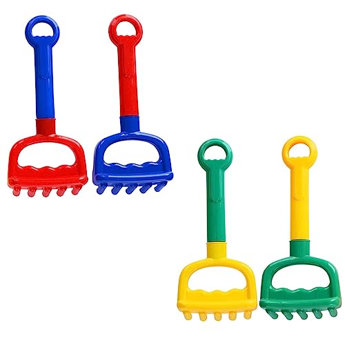 LRXIYODE 4 Stück Teiliges Sandspielzeug Set für Bunte Kunststoff Schaufel und Rechen für Strand und Sandkasten Fördert die Kreativität und Motorischen Fähigkeiten LRXIYODE 4 Stück Teiliges Sandspielzeug Set für Bunte Kunststoff Schaufel und Rechen für Strand und Sandkasten Fördert die Kreativität und Motorischen Fähigkeiten von LRXIYODE