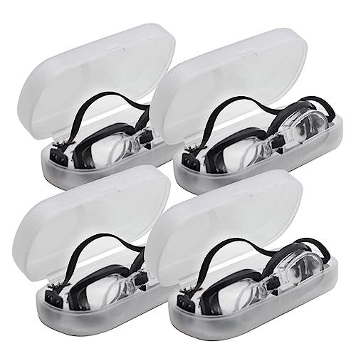LRXIYODE 4 Stück Teiliges Schwimmbrillen für Puppen aus Langlebigem Leichte Realistische Taucherbrille als Niedliches Puppenzubehör für Bjd und Cartoon Dolls für Fotos und Zufällige Farbe von LRXIYODE