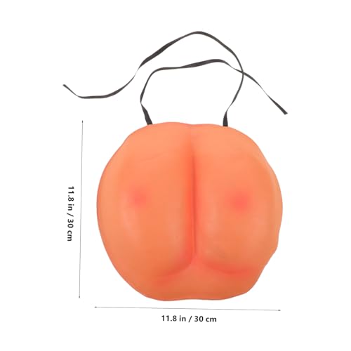 LRXIYODE 4 Stück Weiche Fake-Buttock-Prank-Requisiten Realistische Große Gesäß-attrappen für Halloween Kostümzubehör Leichte Party-trickartikel Lustige Verkleidung für Drinnen und Draußen von LRXIYODE