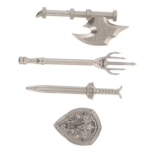 LRXIYODE 4 Teiliges Baustein Zubehör Mittelalterliche Bausteine Und Schild Für Schild Für Soldaten Schwerter Für Jungen Mini Armeefiguren Schwerter Silberfarbener Kunststoff LRXIYODE 4 Teiliges Baustein Zubehör Mittelalterliche Bausteine Und Schild Für Schild Für Soldaten Schwerter Für Jungen Mini Armeefiguren Schwerter Silberfarbener Kunststoff von LRXIYODE